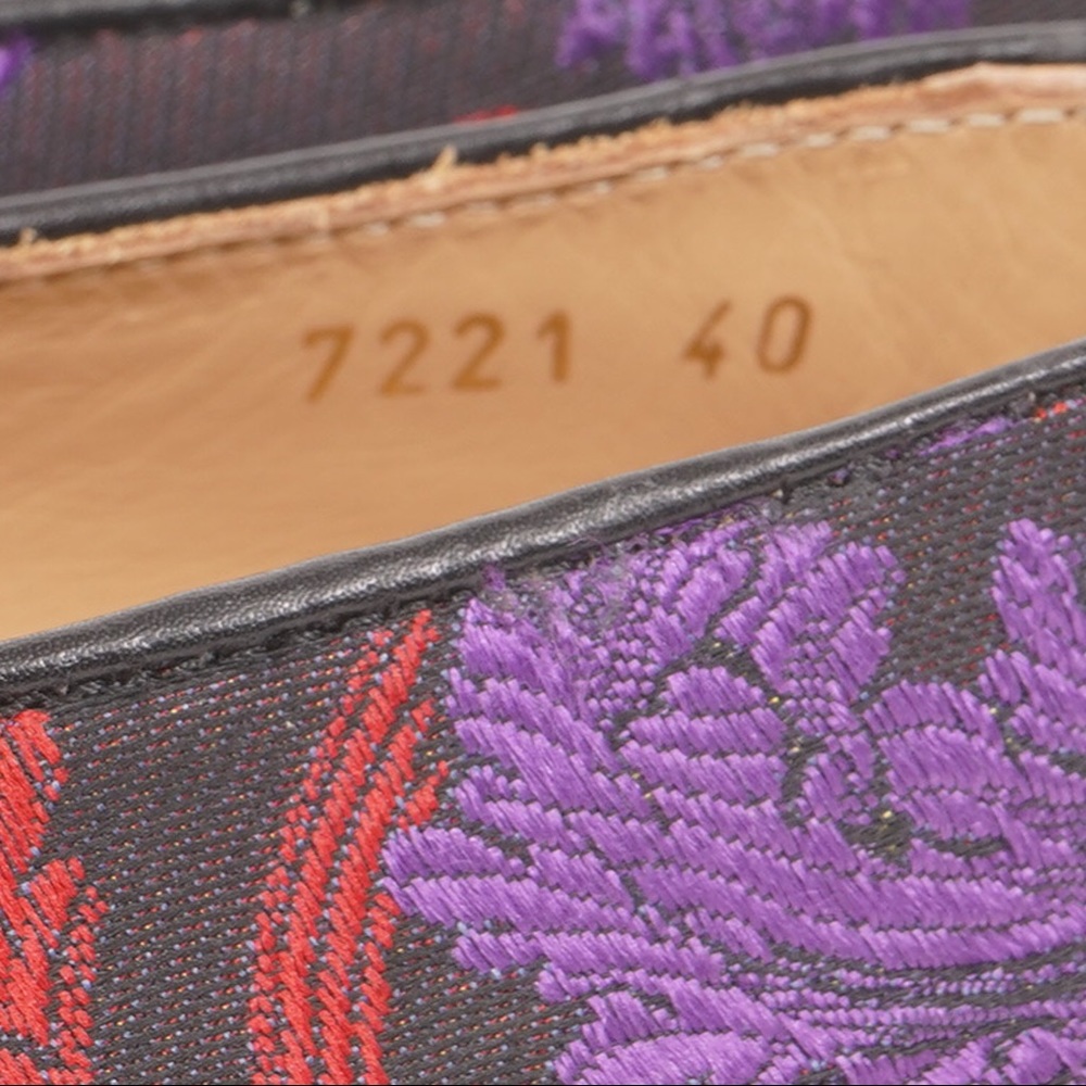 NIB Versace Pantofola Tessuto Multicolor Size 40 - Picture 7 of 12
